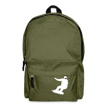 Snowboard Snowboarder - Sac à dos - vert olive - Devant