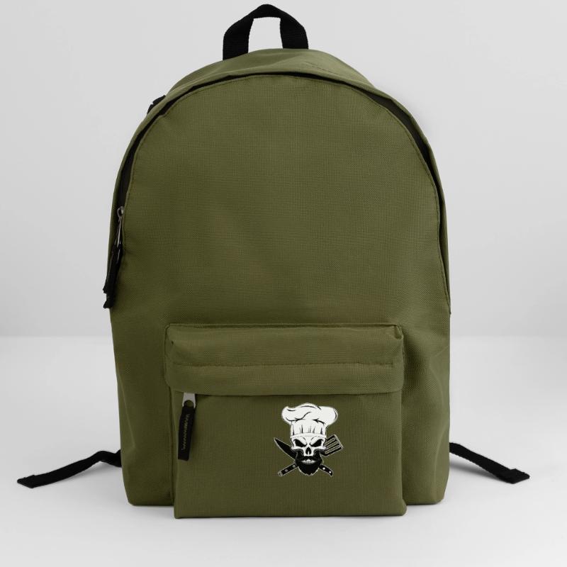 chef beard skeleton chef bearded bone baking Backpack