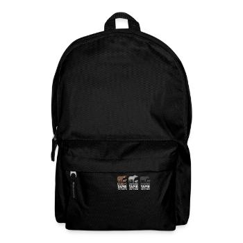 Tapirs Animal Motif Tapir Family - Backpack - black - Front