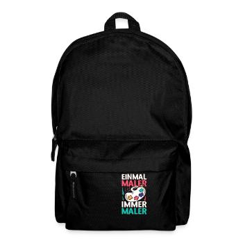 Einmal ein Maler, Immer ein Maler - Rucksack - Schwarz - Vorne