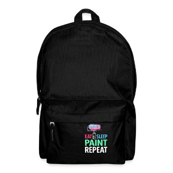 Painter Painting Paint Eat Sleep Paint Repeat - Backpack - black - Front