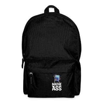 Mathe Ass Taschenrechner mathematik Lehrer Schüler - Rucksack - Schwarz - Vorne
