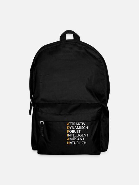 Name Adrian Geschenk - Rucksack - Schwarz