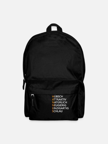 Hannes Name Geschenk - Rucksack - Schwarz