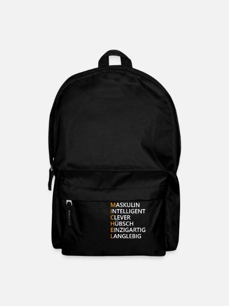 Michel Name Geschenk - Rucksack - Schwarz