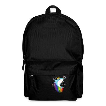 Rainbow Shark - Backpack - black - Front