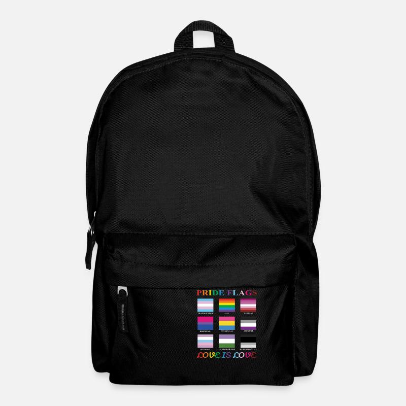 Pride-Flaggen - Rucksack - Schwarz