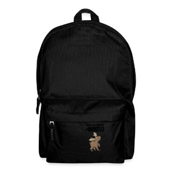 Distracted by Moose Elk Nature Wildlife Forest - Backpack - black - Front