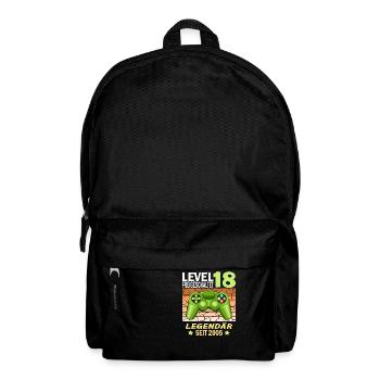 18. Geburtstag Gamer zocken Geburtstjahr 2005 - Rucksack - Schwarz - Vorne
