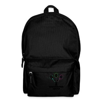 Dire amusant : joueur de badminton, sport rétro - Sac à dos - noir - Devant