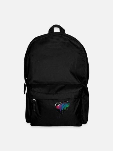 Herz Graffiti Style - Rucksack - Schwarz