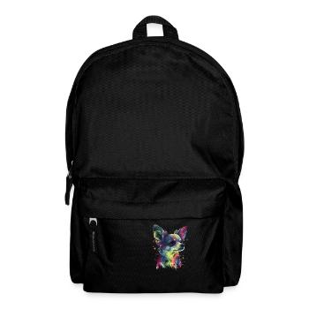 Chihuahua | Abstrakte Malerei | Farbe | Niedlicher - Rucksack - Schwarz - Vorne