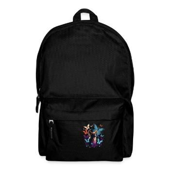 Chihuahua mit Schmetterling |Süßer Hund Bunt Natur - Rucksack - Schwarz - Vorne