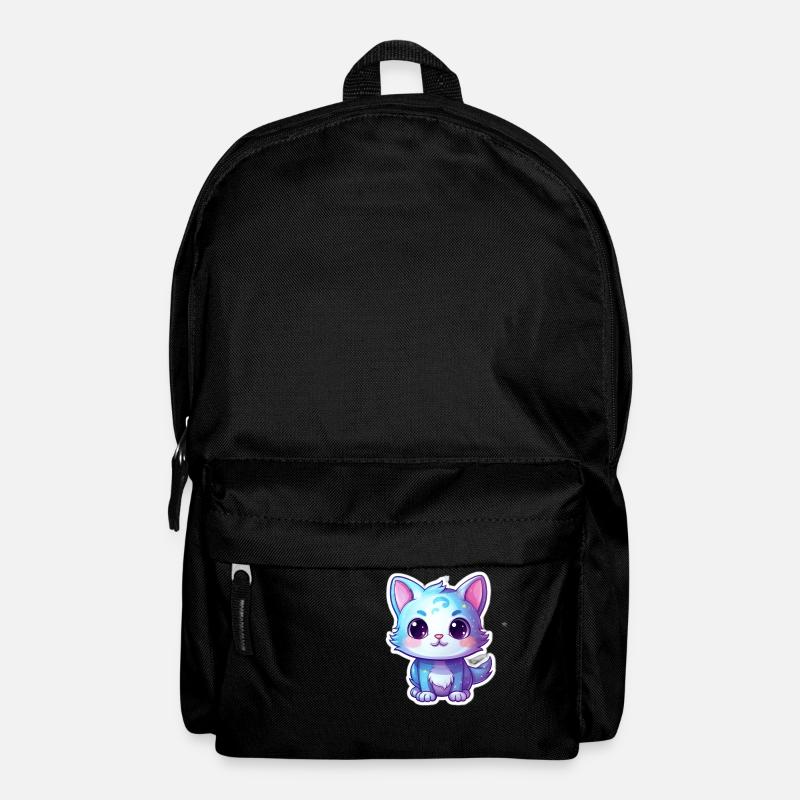 "Cosmic Whiskers: A Whimsical Space Adventure" - Backpack - black