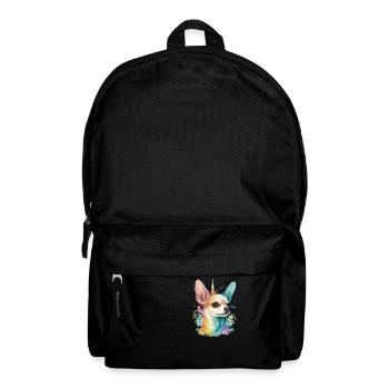 Chihuahua | Colourful Rainbow LGBTQ Unicorn - Backpack - black - Front