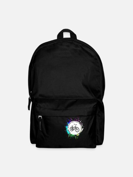 Icône De Vélo Coloré - Sac à dos - noir