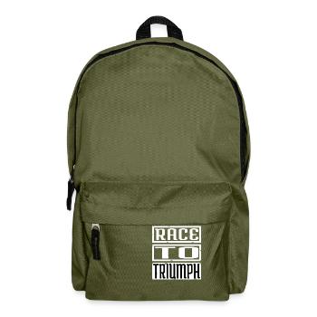 horse racing competitions present idea - Rucksack - Olivgrün - Vorne