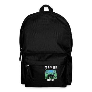Gamer Monitor Headset Controller Gaming Setup - Rucksack - Schwarz - Vorne