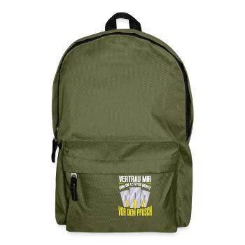 Fliesenleger Plattenleger Beruf Handwerker - Rucksack - Olivgrün - Vorne
