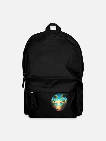 Am Strand - Rucksack - Schwarz