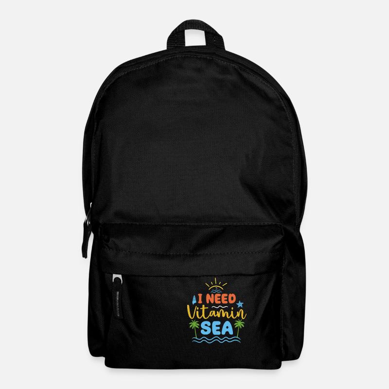 I NEED VITAMIN "SEA" - Backpack - black