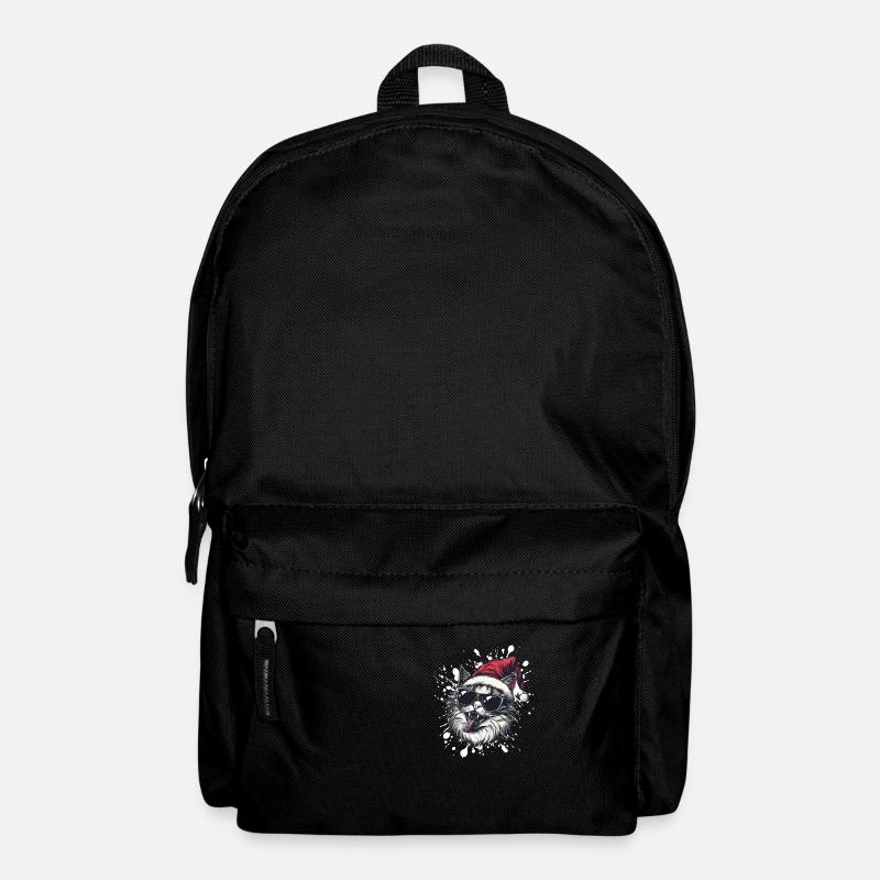 Cat Christmas Funny - Backpack - black