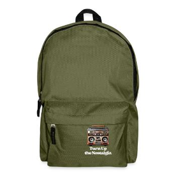 Turn Up the Nostalgia - Backpack - olive green - Front