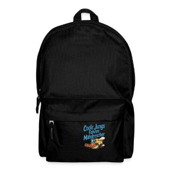 Coole Jungs fahren Mähdrescher - Rucksack - Schwarz - Vorne
