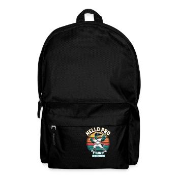 Lustige Krähe spielt Baseball - Rucksack - Schwarz - Vorne