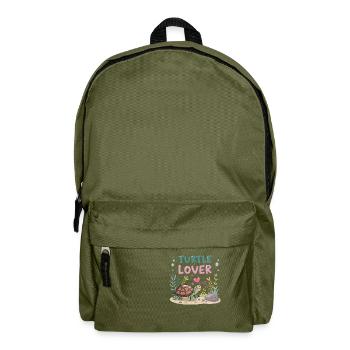 Amoureux des tortues - Sac à dos - vert olive - Devant