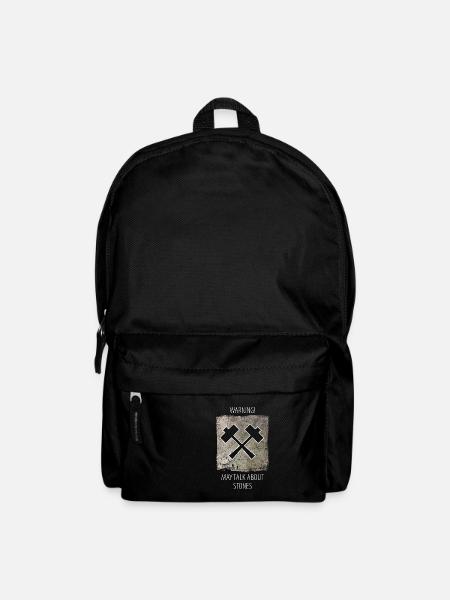 Steinmetz Steinbildhauer Spruch - Rucksack - Schwarz