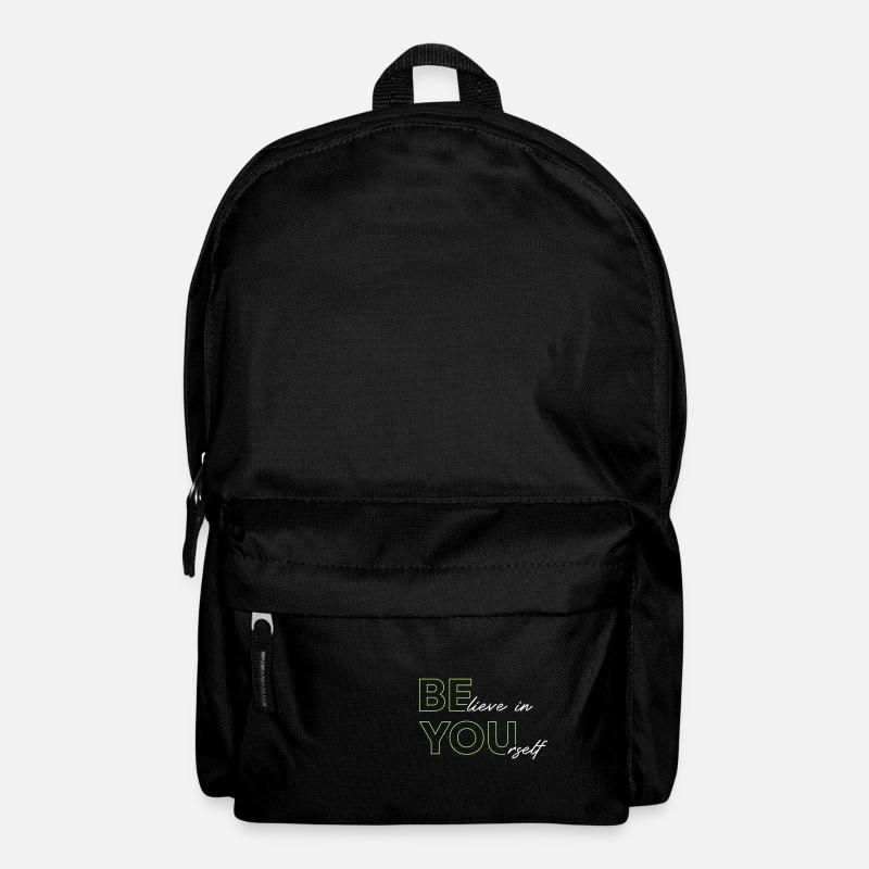 BElieve in YOUrself – 2 Farben - Rucksack - Schwarz
