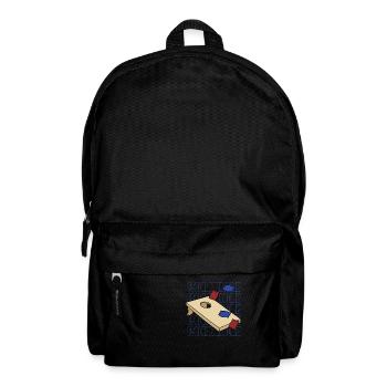 Dictée ironique Cornhole Sports Hobby Sack Toss - Sac à dos - noir - Devant