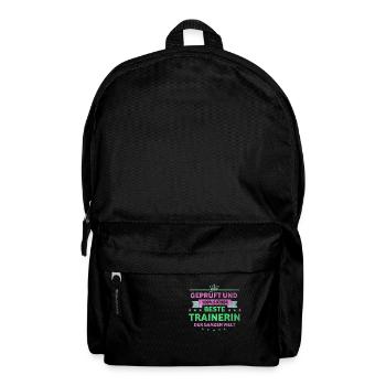 Trainer beste Trainerin - Rucksack - Schwarz - Vorne