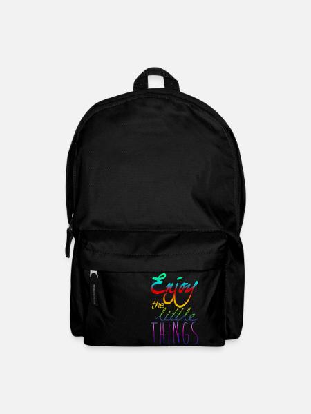 Enjoy The Little Things - Rucksack - Schwarz