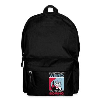 I'm Not That Weird - Rucksack - Schwarz - Vorne