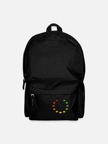 Time is brain - Rucksack - Schwarz