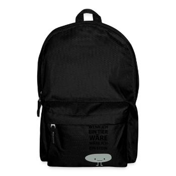 Sei ein Stein! - Rucksack - Schwarz - Vorne