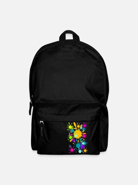 Bunte klekse (b) - Rucksack - Schwarz