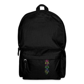 Retro 80iger 90iger Hickelkasten Mottoparty Outfit - Rucksack - Schwarz - Vorne