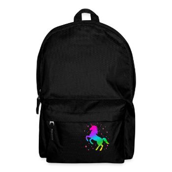Unicorn Stars - Backpack - black - Front