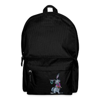 Charlie le lapin joue du ukulélé - Sac à dos - noir - Devant