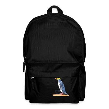 Meer geht immer - Pinguin - Rucksack - Schwarz - Vorne