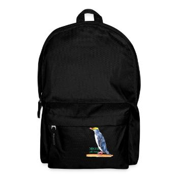 Meer geht immer - Pinguin! - Rucksack - Schwarz - Vorne