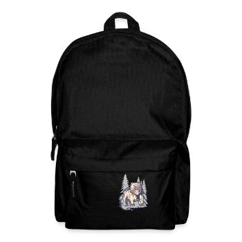 Grizzly Ours saumon forêt - Sac à dos - noir - Devant