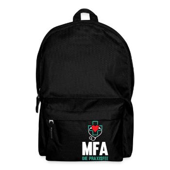 Medizinische Fachangestellte Praxis MFA - Rucksack - Schwarz - Vorne