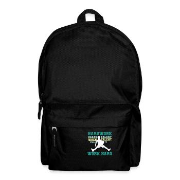 Basketball basketball player hoop throwing sports - Backpack - black - Front