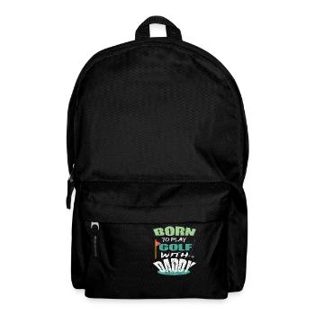 Golf Golfer Golfer Golf Player Golf Ball Golf Club - Backpack - black - Front
