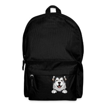 Alaskan Malamute Hund - Rucksack - Schwarz - Vorne