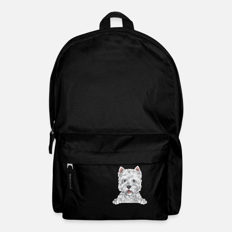 West Highland White Terrier Westie - Rucksack - Schwarz